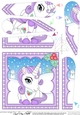 Christmas Unicorn Fan Pyramage Topper