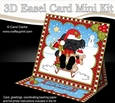 3D Christmas Easel Card Mini Kit - Little Shih Tzu Dog