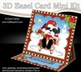 3D Christmas Easel Card Mini Kit - Little Shih Tzu Dog