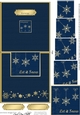 Elegant Christmas Snowflakes - No-Hole Easy Over the Edge Card & Spiral Pyramid Topper
