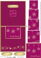 Elegant Christmas Snowflakes - No-Hole Easy Over the Edge Card & Spiral Pyramid Topper