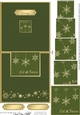 Elegant Christmas Snowflakes - No-Hole Easy Over the Edge Card & Spiral Pyramid Topper