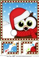 8 x 8 Scalloped Corner Topper - Cute Fun Little Hoot Owl
