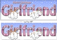 Large DL Merry Christmas GIRLFRIEND 3D decoupage with Snowball Sam