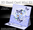 3D Easel Card Mini Kit - A Touch of Elegance - Flowers, Lace, Butterflies & Pearls