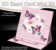 3D Easel Card Mini Kit - A Touch of Elegance - Flowers, Lace, Butterflies & Pearls
