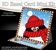 3D Easel Card Mini Kit - Christmas Pip Penguin