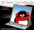 3D Easel Card Mini Kit - Christmas Pip Penguin