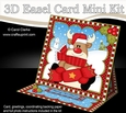 3D Easel Card Mini Kit - Christmas Rudolph has an Xmas Cracker