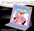 3D Easel Card Mini Kit - Christmas Rudolph has an Xmas Cracker