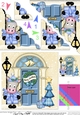 GiGi Horse is at the Christmas Door Scallop Corner Stacker Topper