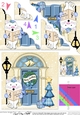 Little Cat is at the Christmas Door Scallop Corner Stacker Topper