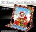 3D Easel Card Mini Kit - Christmas Rudolph has lots of Presents