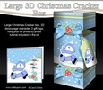 3D Large Christmas Cracker Box Mini Kit -  Snowman Rio has an Xmas Cracker
