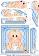 Cute New Baby Boy Fan Pyramage Topper