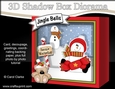 3D Christmas Diorama Shadow Box Card Mini Kit - Snowman Rio has an Xmas Cracker