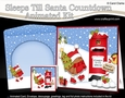 3D Animated Sleeps Till Santa Christmas Postbox Countdown Card Kit - Bobbin Robin has an Xmas Tree