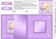 Hunney Bear Rosie has a Babys 1st Christmas Star -  No-Hole Fold Back Card