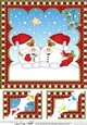 Christmas Snowball Sam 8 x 8 Scalloped Corner Topper