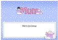 Large DL Merry Christmas MUM insert with Snowman Rio