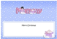 Large DL Merry Christmas MUMMY insert with Snowman Rio