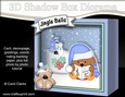 3D Christmas Diorama Shadow Box Card Mini Kit - Bobbin Robin is Carol Singing