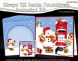 3D Animated Sleeps Till Santa Christmas Postbox Countdown Card Kit - Snowman Oli has lots of Presents