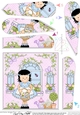 Rose Cottage Girlz Fan Pyramage Topper