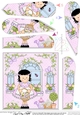 Rose Cottage Girlz Fan Pyramage Topper