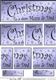Mum and Dad Christmas DL side stacker Topper