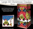 3D Large Christmas Cracker Box Mini Kit -  Cute Xmas Tree is Snowballing