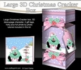 3D Large Christmas Cracker Box Mini Kit - Cute Xmas Tree is Snowballing