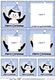 Cute Penguin has a Christmas Star - Tunnel Topper