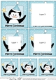 Cute Penguin has a Christmas Star - Tunnel Topper