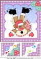 Christmas Rudolph 8 x 8 Scalloped Corner Topper