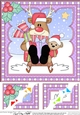 Christmas Rudolph 8 x 8 Scalloped Corner Topper