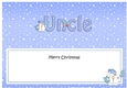 Large DL Merry Christmas UNCLE insert with Snowball Sam