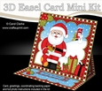 3D Easel Card Mini Kit - Christmas Santa is filling the Xmas Stockings!