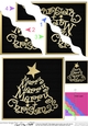 Merry Christmas Tree - Wavy Corner side stacker Topper