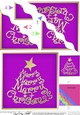 Merry Christmas Tree - Wavy Corner side stacker Topper