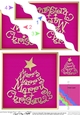 Merry Christmas Tree - Wavy Corner side stacker Topper