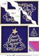 Merry Christmas Tree - Wavy Corner side stacker Topper
