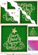 Merry Christmas Tree - Wavy Corner side stacker Topper