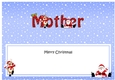 Large DL Merry Christmas MOTHER with Santa & Rudolph insert