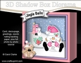3D Christmas Diorama Shadow Box Card Mini Kit - Snowball Sam has a Letter for Santa