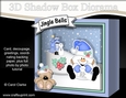 3D Christmas Diorama Shadow Box Card Mini Kit - Snowball Sam has a Letter for Santa