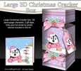 3D Large Christmas Cracker Box - Pip Penguin has an Xmas Cracker