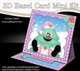 3D Easel Card Mini Kit - Christmas Tree is Snowballing!