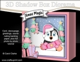 3D Christmas Diorama Shadow Box Card Mini Kit - Pip Penguin has an Xmas Cracker
