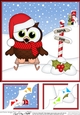 8 x 8 Christmas Little Hoot Owl is Sledging!